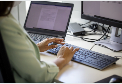 person at computer